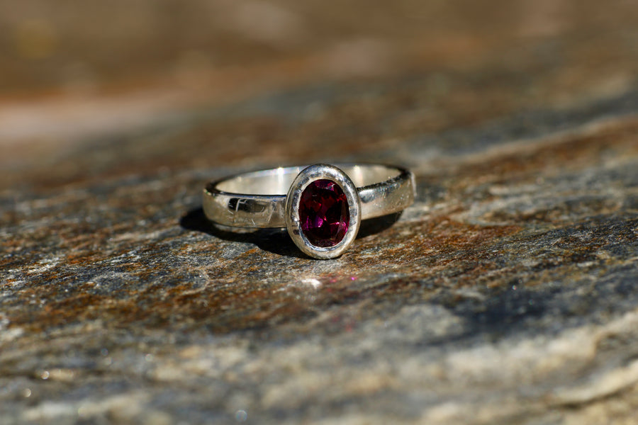 Sterling Silver Oval ring