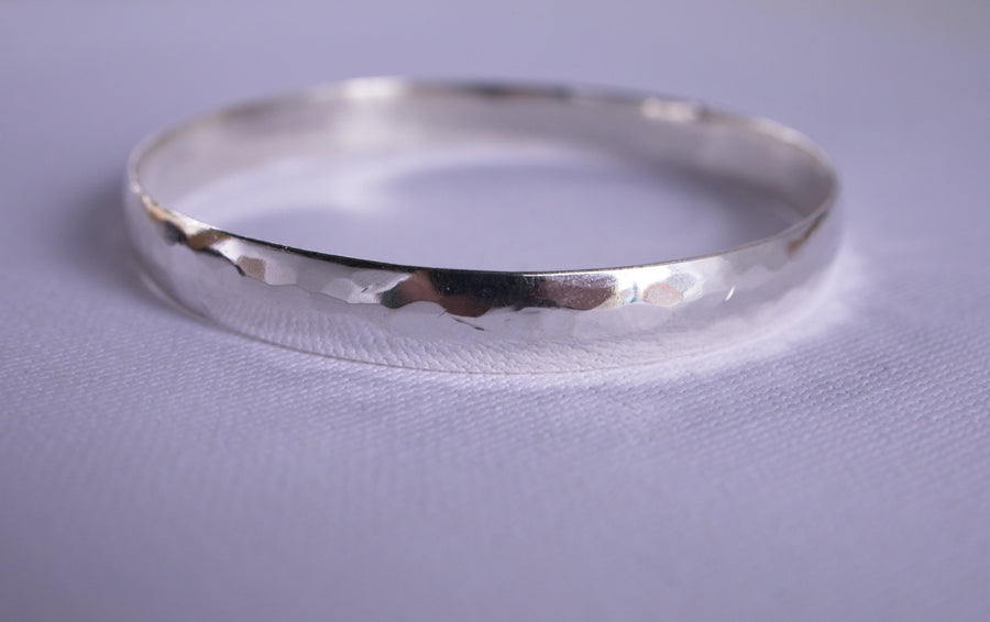 8mm Sterling Silver Bangle