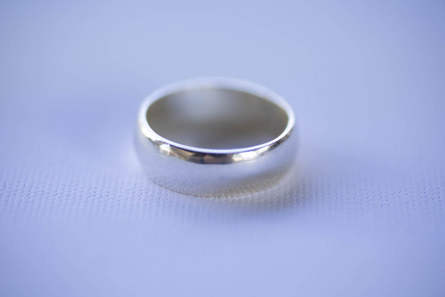 8mm Sterling Silver Ring