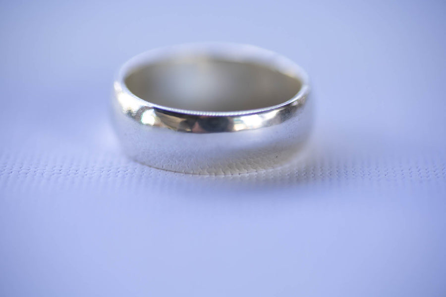 8mm Sterling Silver Ring