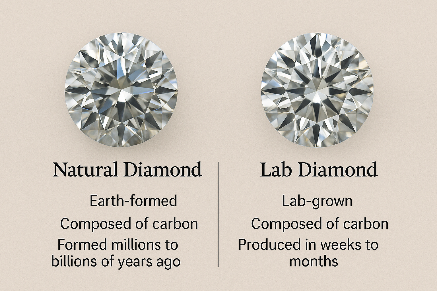 Lab vs Natural diamonds