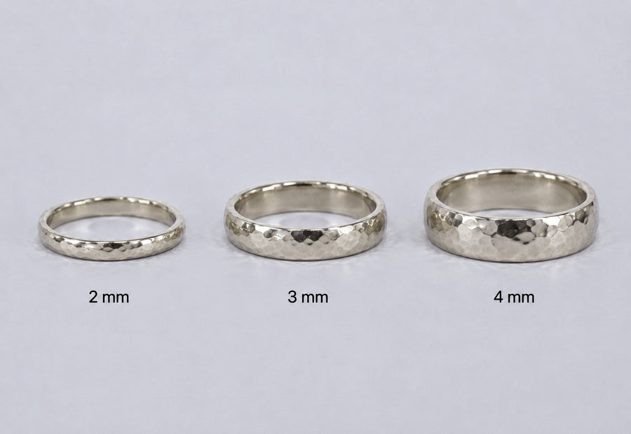 9ct White Gold Band