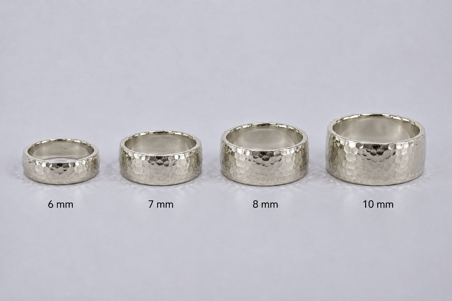 9ct White Gold Band