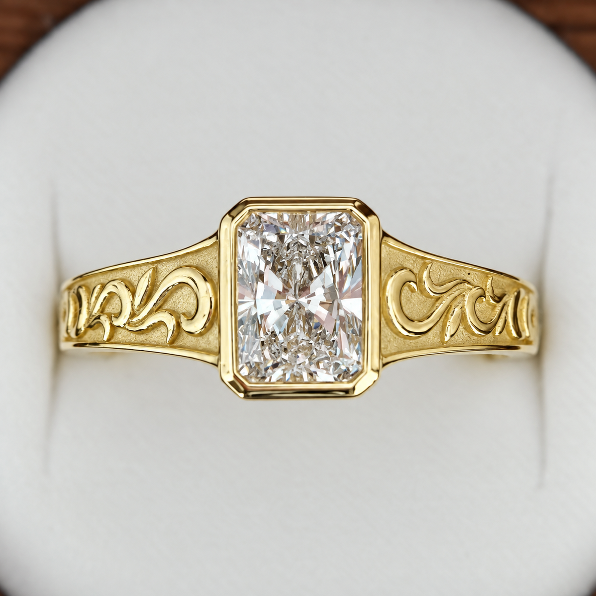 Bespoke diamond engagement ring