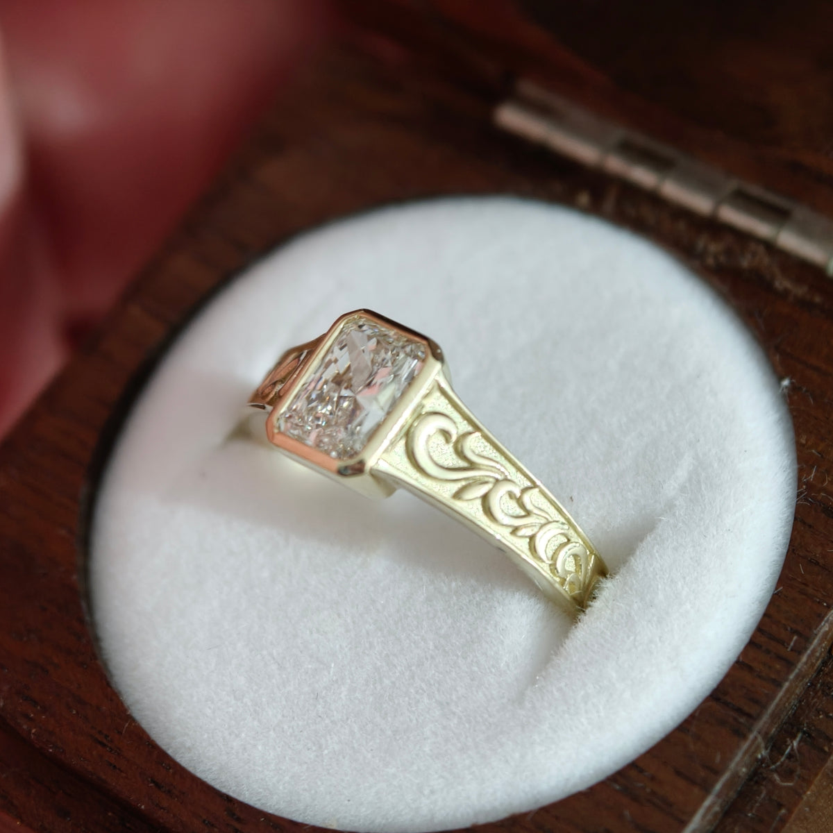 Bespoke diamond engagement ring
