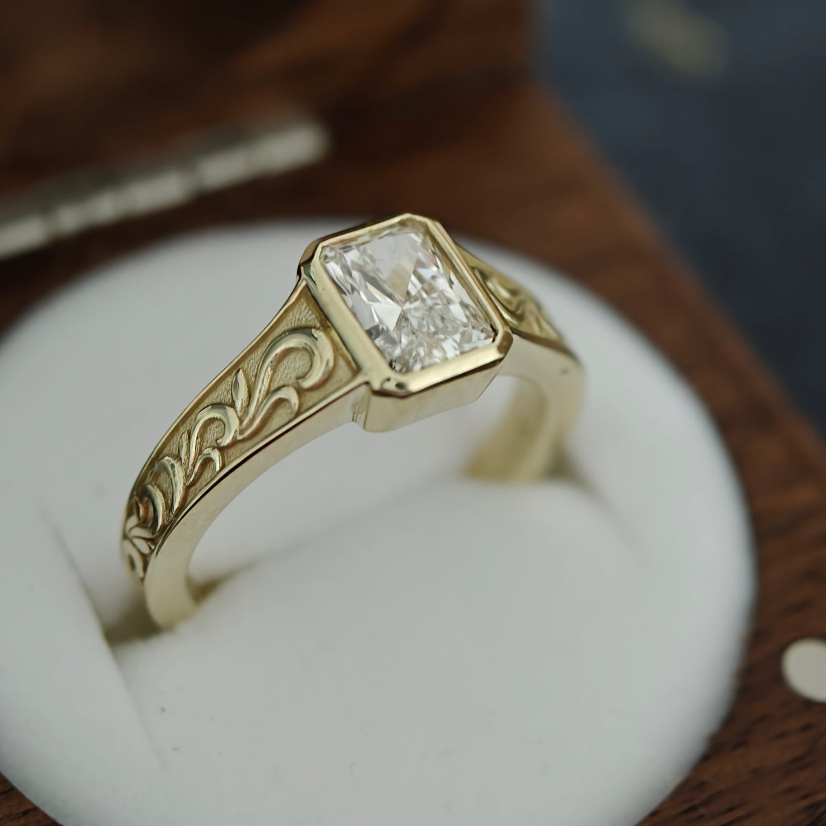 Bespoke diamond engagement ring