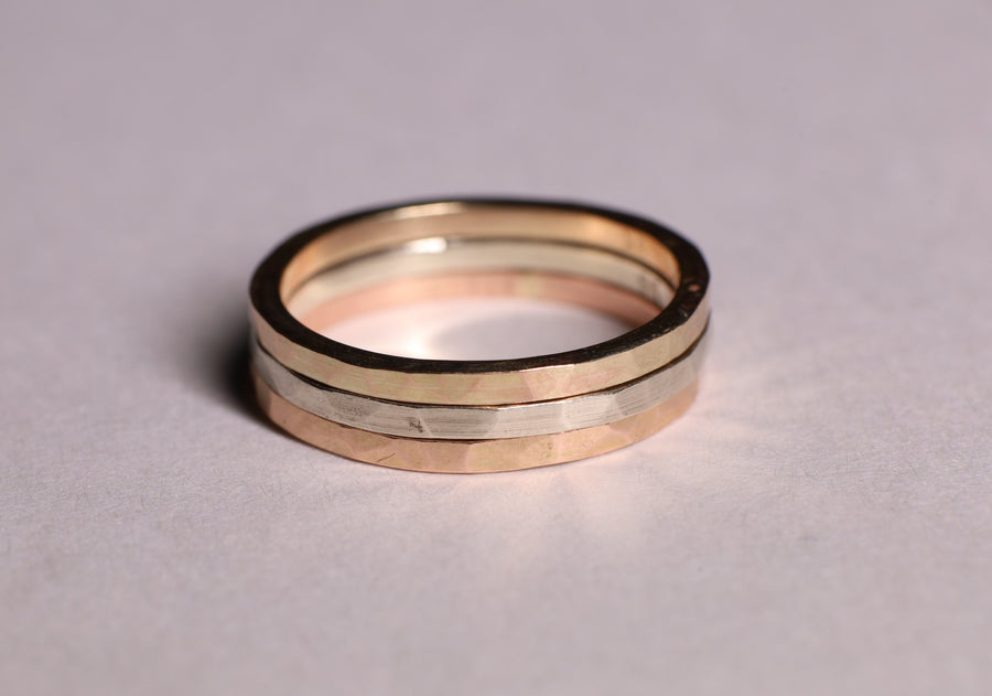 9ct Rose Gold Stacker Ring