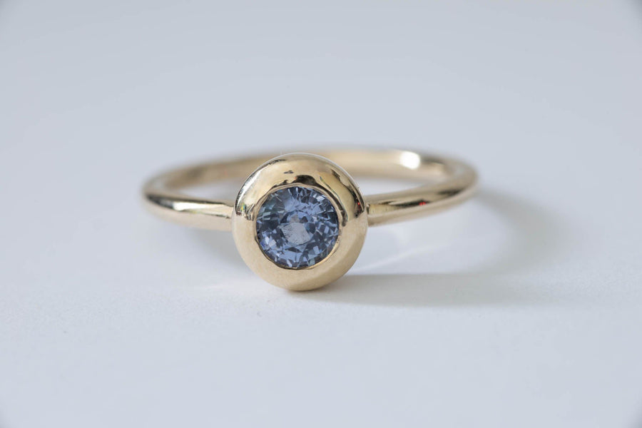 0.65ct Blue Sapphire Ring