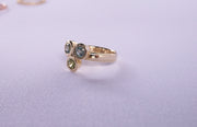 3 Stone Sapphire in 9ct Gold Ring