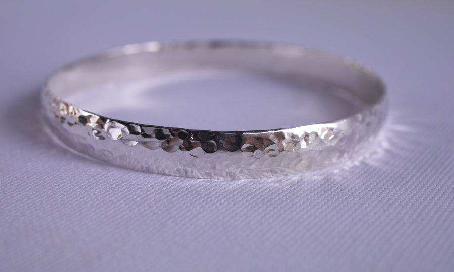 8mm Sterling Silver Bangle