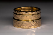 Textured 9ct Yellow Gold Band