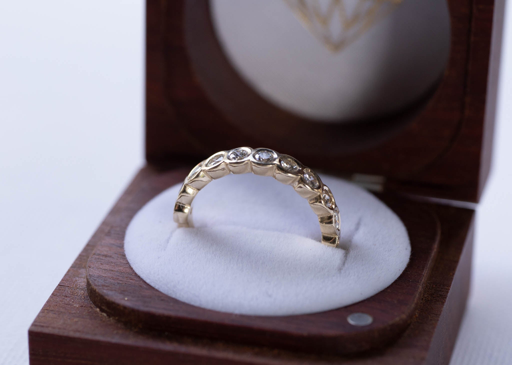 Silver Full Eternity Diamond Rings | Austen & Blake New Zealand