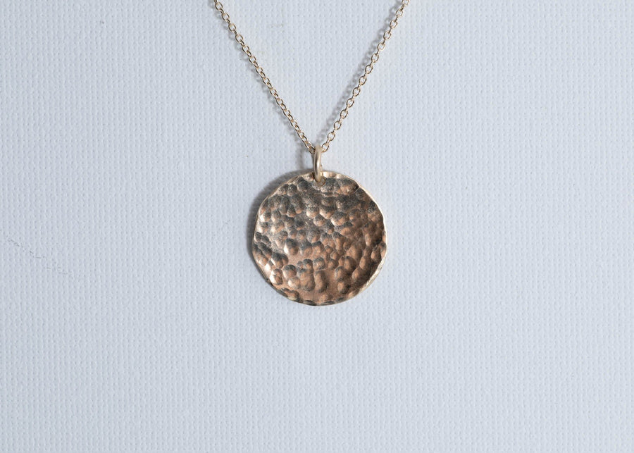 Hammered Gold Necklace